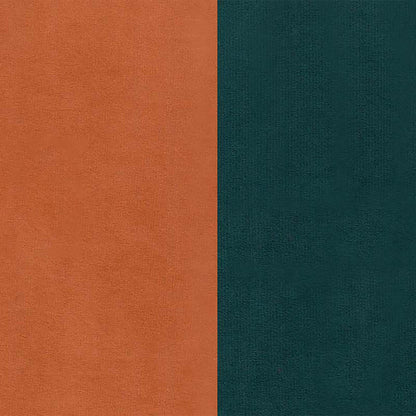 Beckett Cushion Back Fabric Sofa - Orange & Green