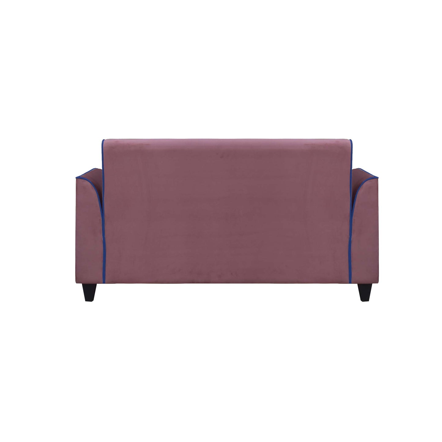 Beckett Cushion Back Fabric Sofa - Dark Pink & Blue