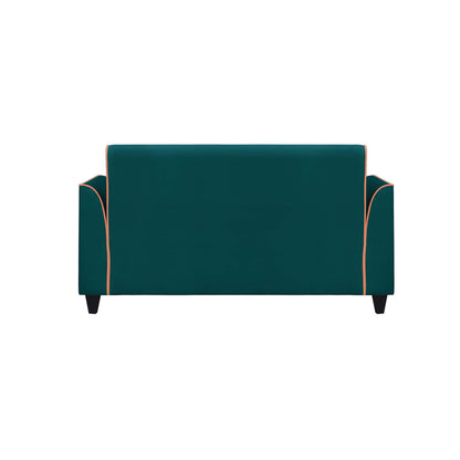 Beckett Cushion Back Fabric Sofa - Green & Orange