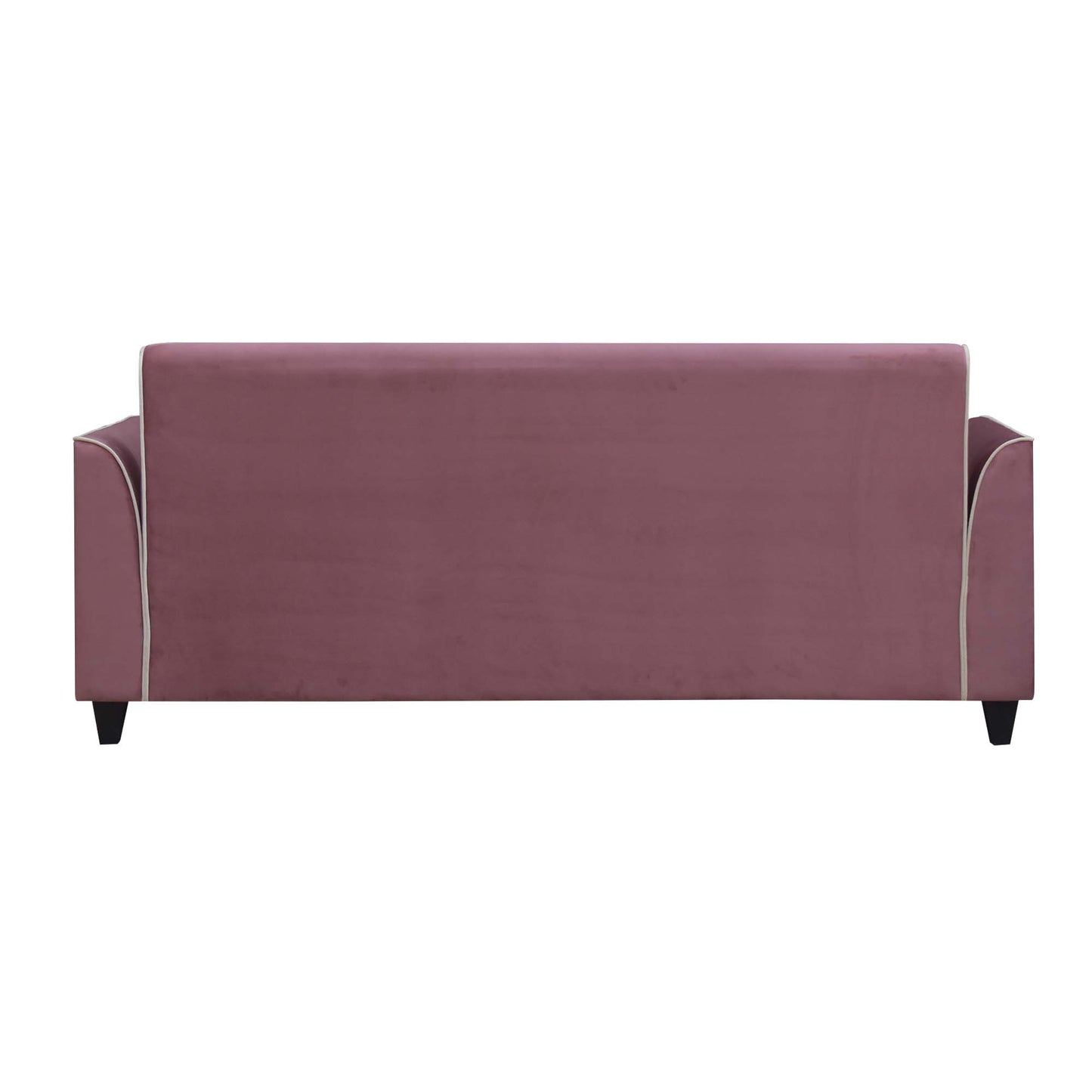 Beckett Cushion Back Fabric Sofa - Dark Pink & Beige