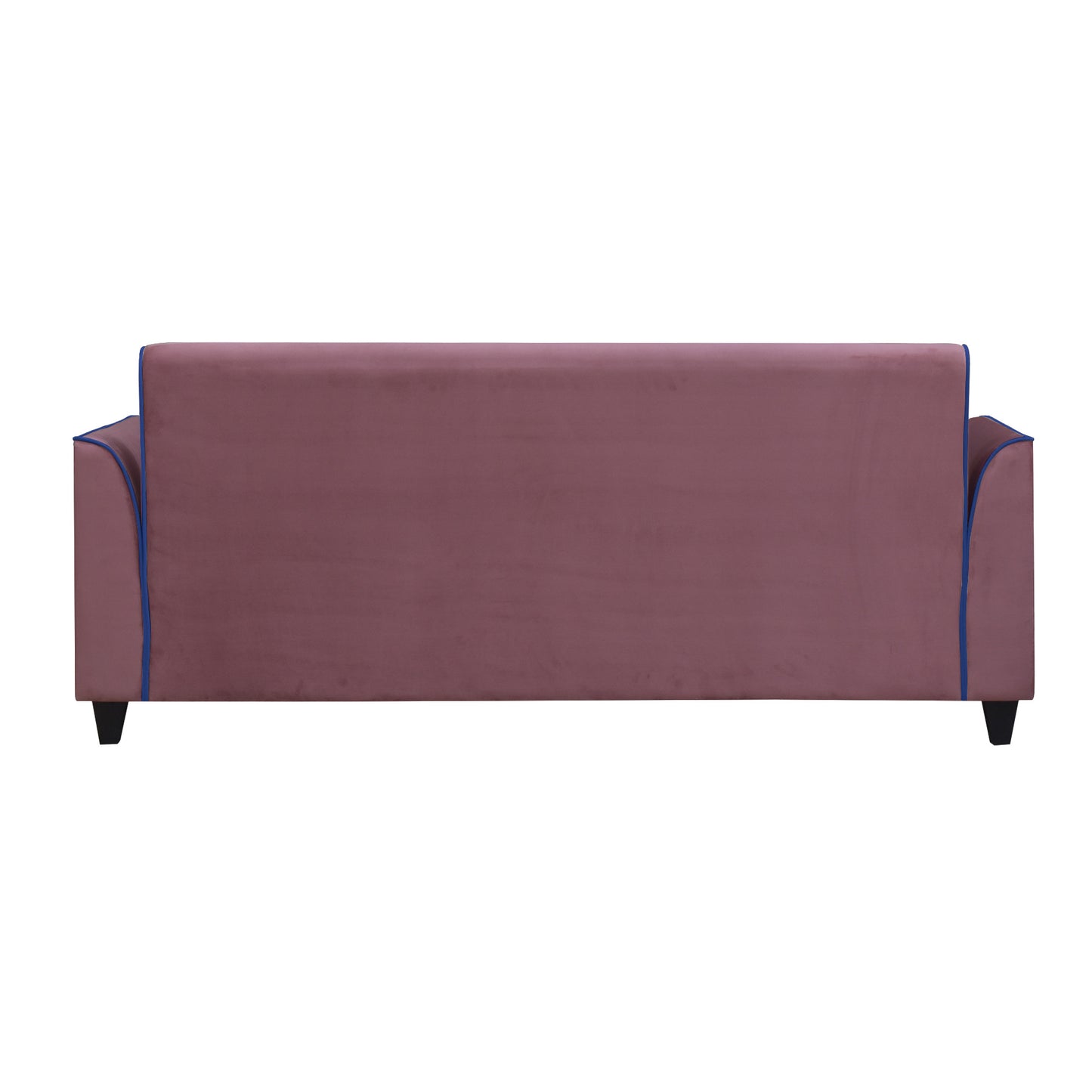 Beckett Cushion Back Fabric Sofa - Dark Pink & Blue