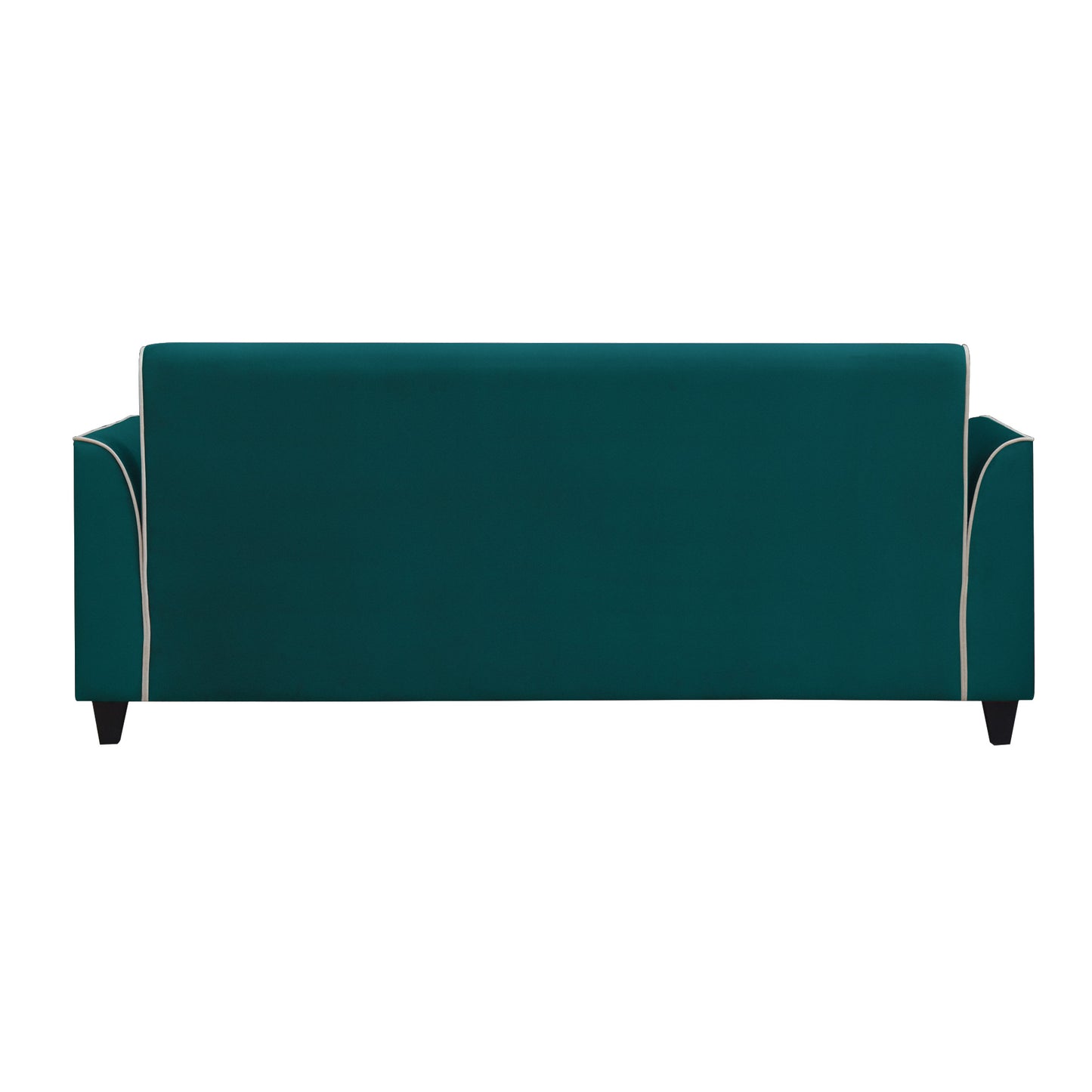 Beckett Cushion Back Fabric Sofa - Green & Beige