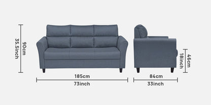 Roshel Fabric Sofa - Blue