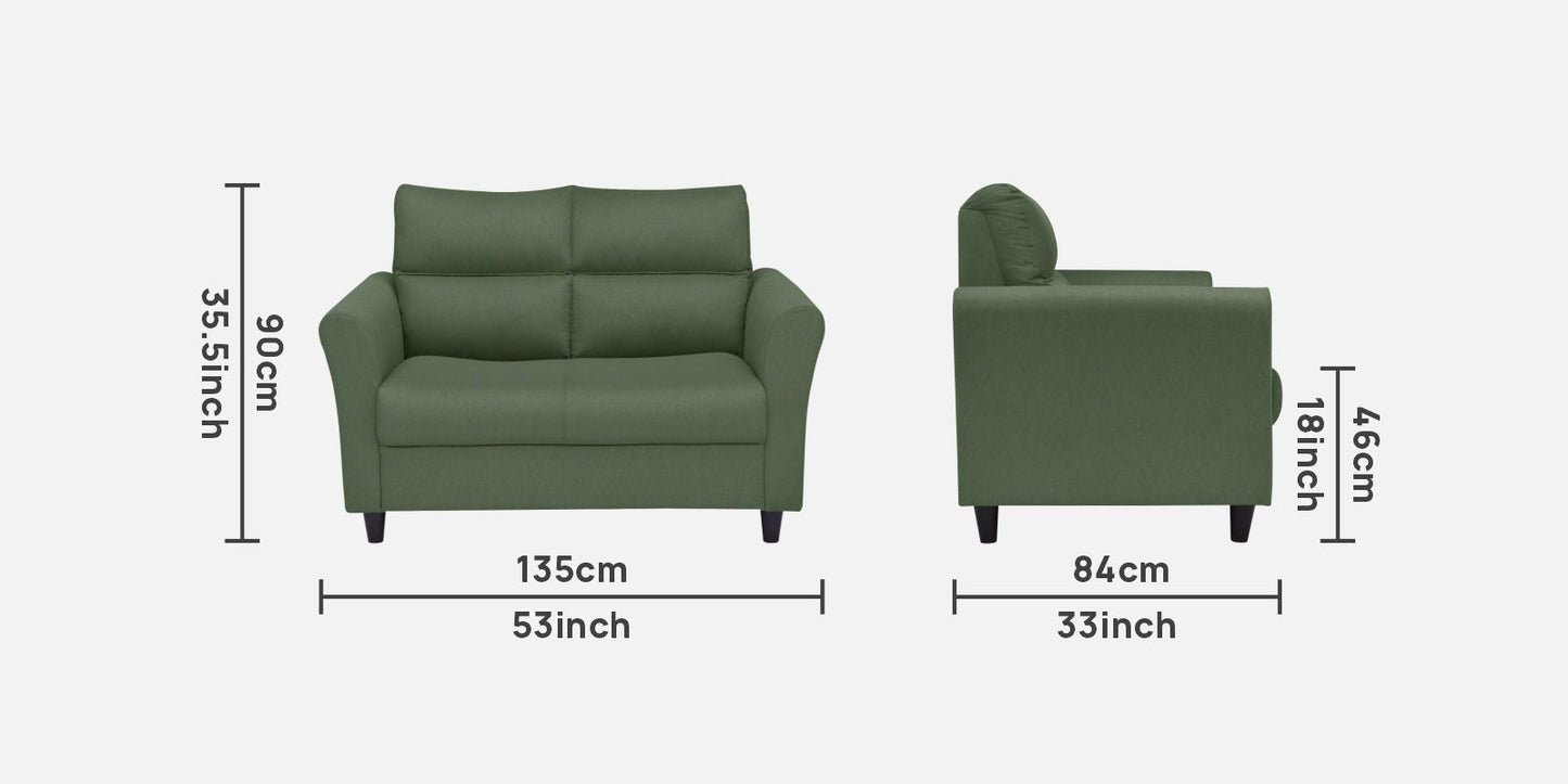 Roshel Fabric Sofa - Green