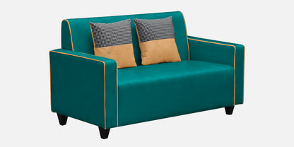 Alex Cushion Back Leatherette Sofa - Green