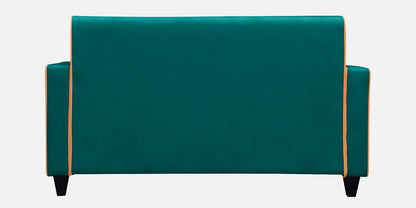 Alex Cushion Back Leatherette Sofa - Green