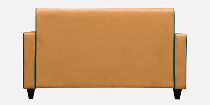 Alex Cushion Back Leatherette Sofa - Orange