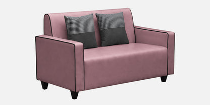 Alex Cushion Back Leatherette Sofa - Pink