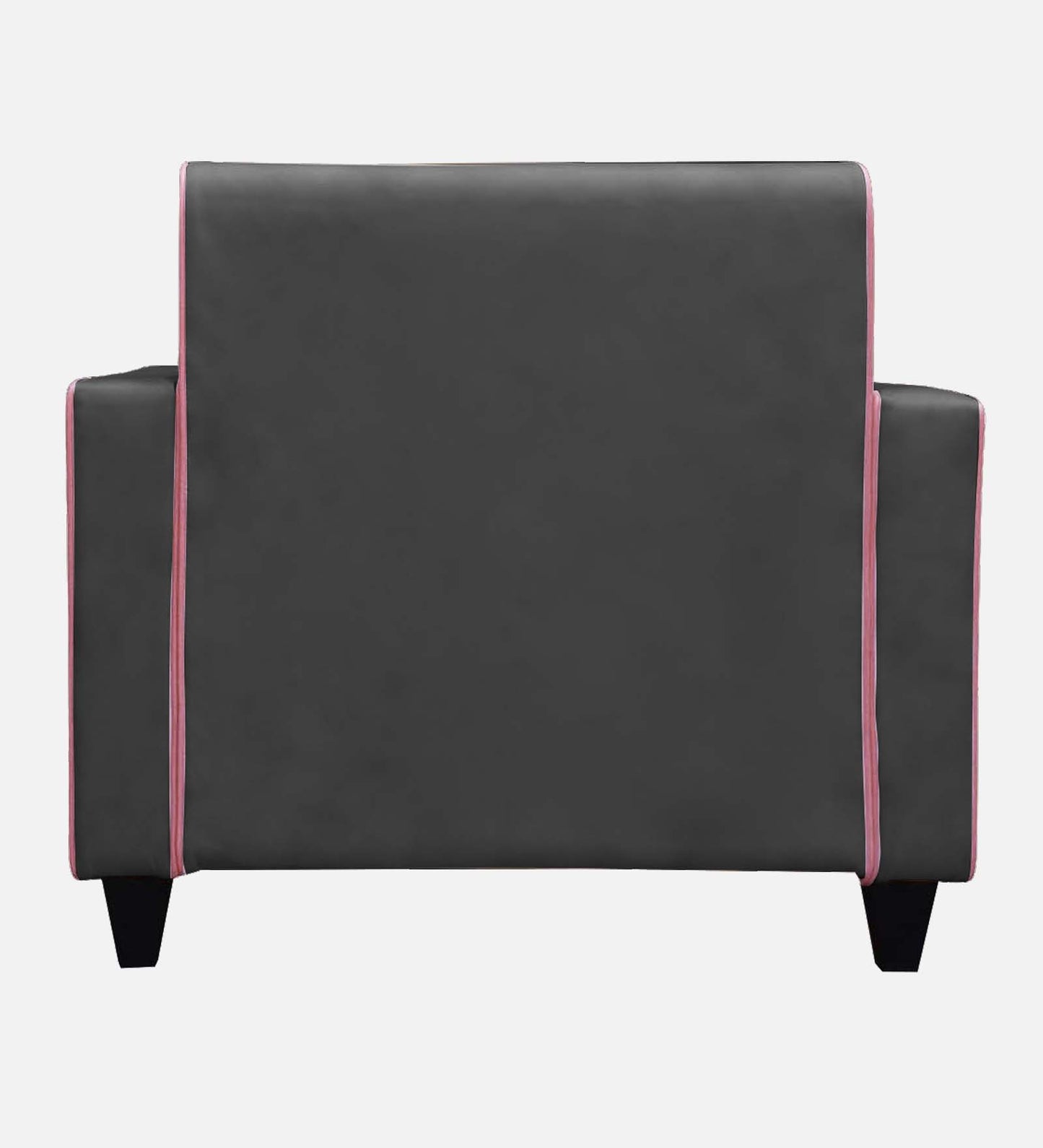 Alex Cushion Back Leatherette Sofa - Black