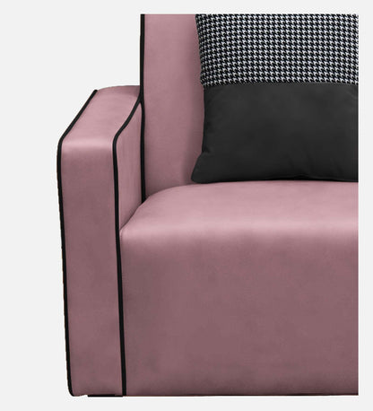 Alex Cushion Back Leatherette Sofa - Pink