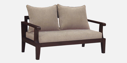 Lessie Teak Wood Sofa - Beige