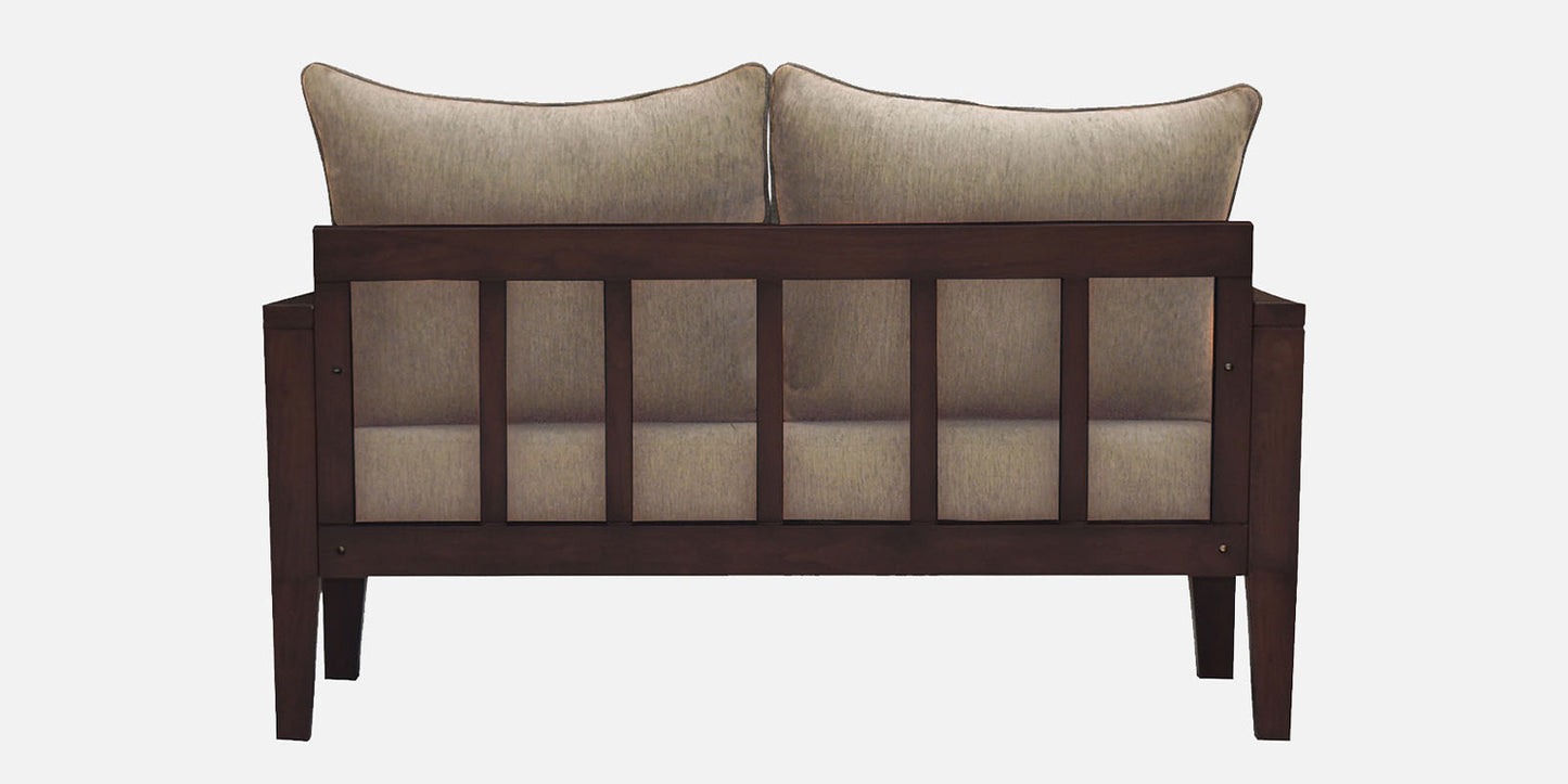 Lessie Teak Wood Sofa - Beige