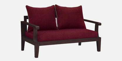 Lessie Teak Wood Sofa - Red