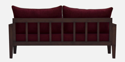 Lessie Teak Wood Sofa - Red