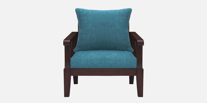 Lessie Teak Wood Sofa - Sea Green