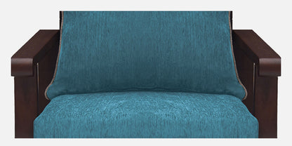 Lessie Teak Wood Sofa - Sea Green