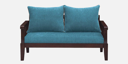 Lessie Teak Wood Sofa - Sea Green