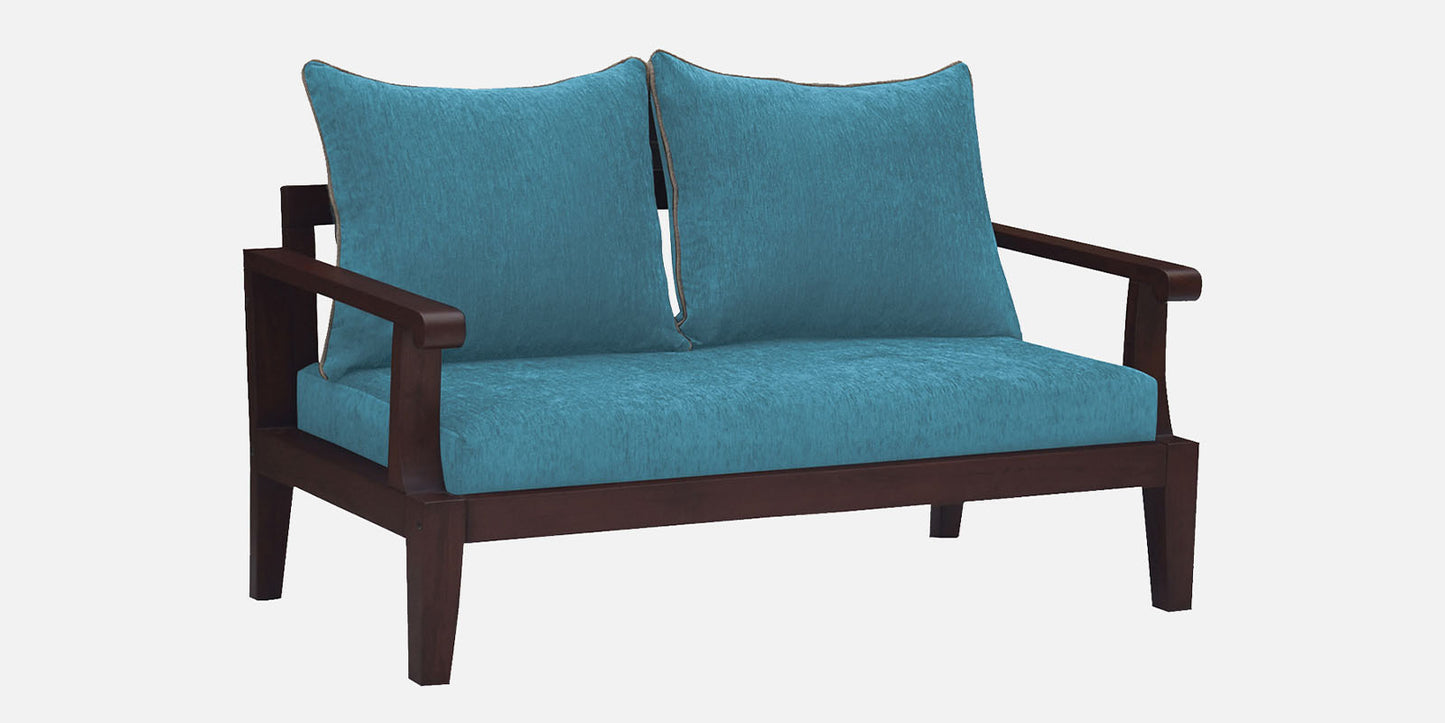 Lessie Teak Wood Sofa - Sea Green