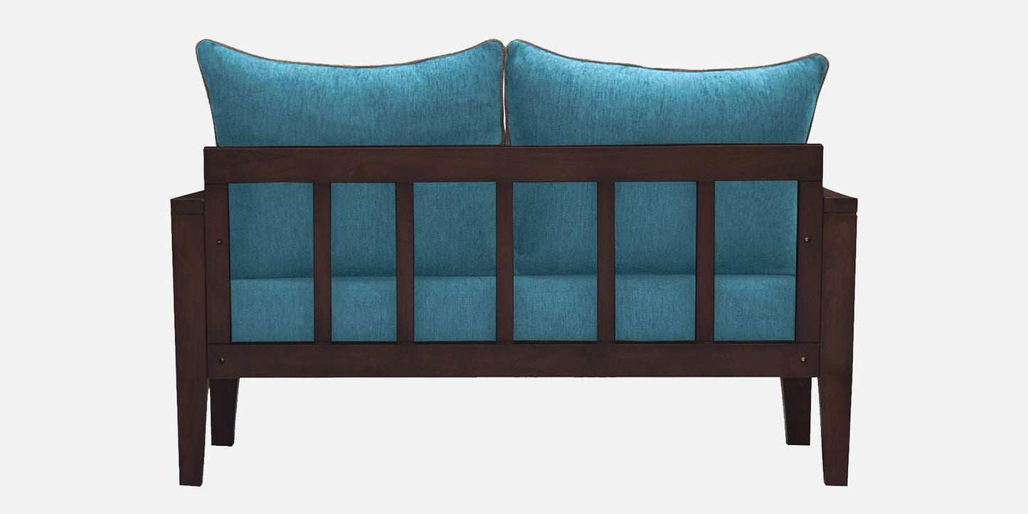 Lessie Teak Wood Sofa - Sea Green