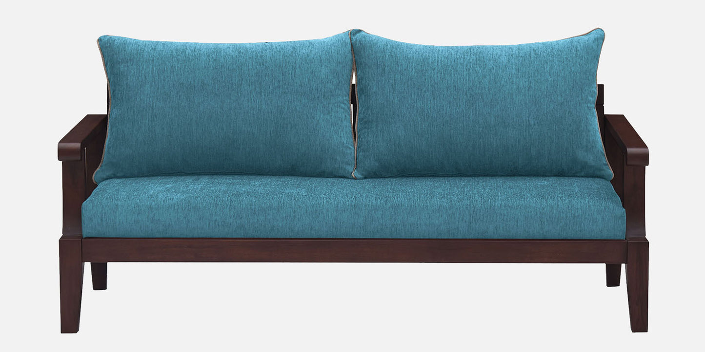 Lessie Teak Wood Sofa - Sea Green