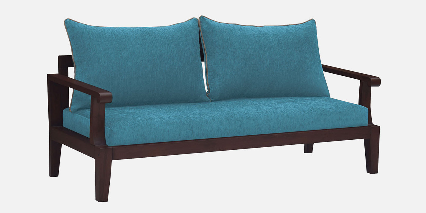 Lessie Teak Wood Sofa - Sea Green