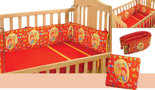 Multi Colour Digitally Printed Cot Bumper