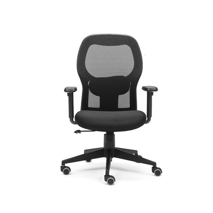 Casanova - Mid-Back Ergonomic Chair/Study Chair/Revolving Chair/Computer Chair for Work from Home & Office - Black