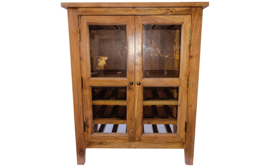 Suzanne Solid Wood Bar Unit In Natural Polish