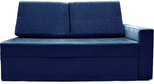 Haven - Midnight Blue Fabric Sectional Sofa Bed (2 - Seater)