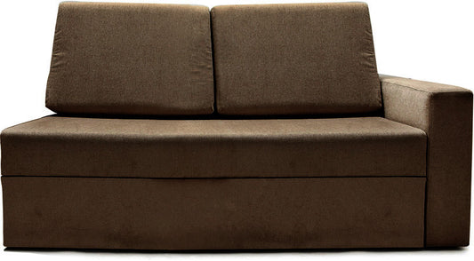 Haven - Wheat Brown Fabric Sectional Sofa Bed (2 - Seater)