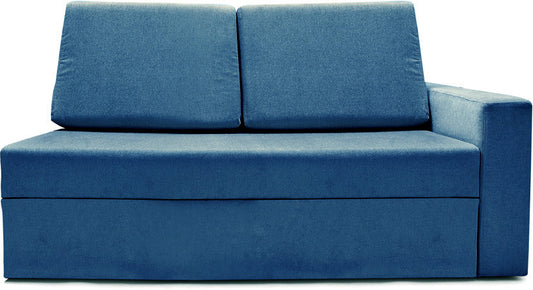 Haven - Persian Blue Fabric Sectional Sofa Bed (2 - Seater)