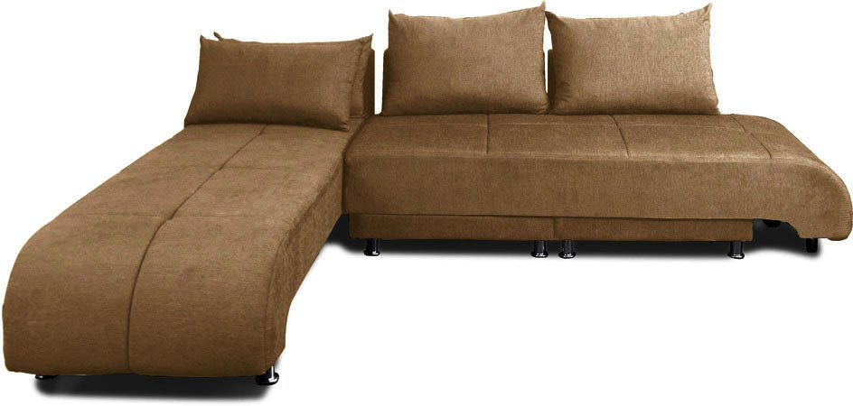 Optimius - Wheat Brown Fabric Sectional Sofa Set 3 - 1L