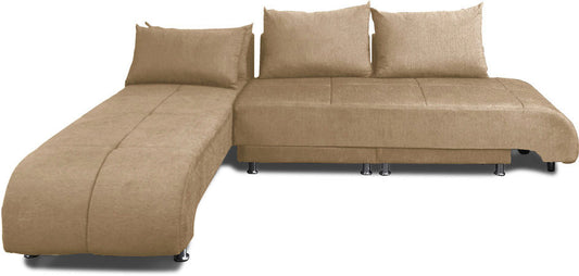 Optimus - Chestnut Brown Fabric Sectional Sofa Set 3 - 1L