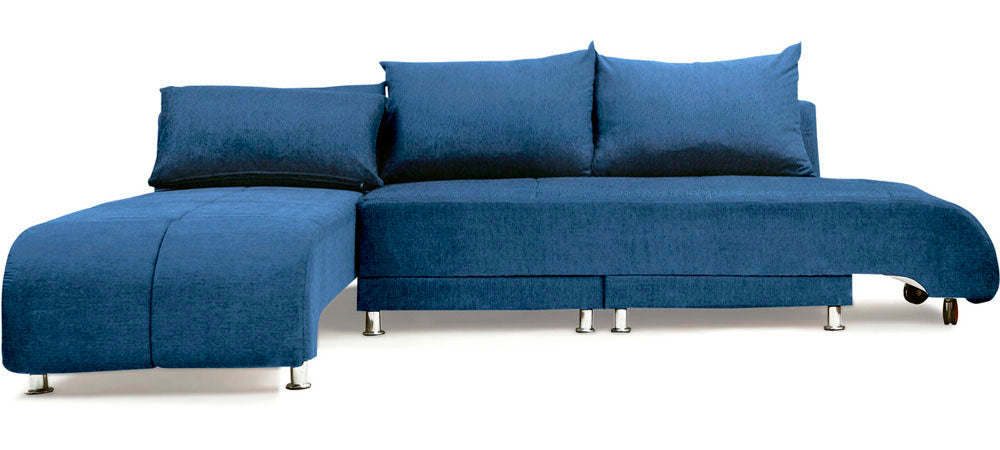 Optimus - Persian Blue Fabric Sectional Sofa Set 3 - 1L