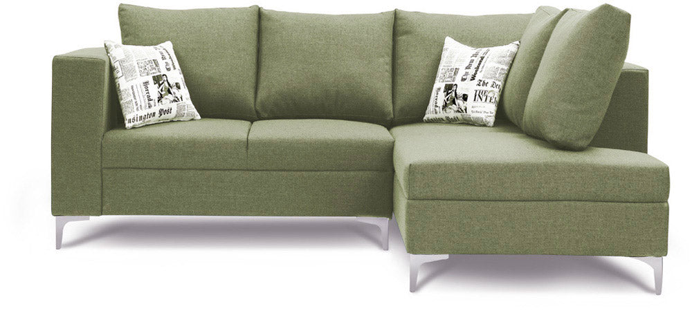 Astro - Green Fabric Sectional Sofa (2 Seater + Lounge)