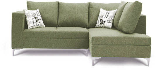 Astro - Green Fabric Sectional Sofa (2 Seater + Lounge)