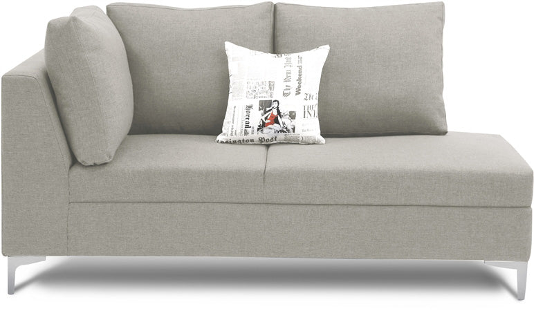 Astro - Latte Beige Fabric SectionalSofa L - Shaped Lounge