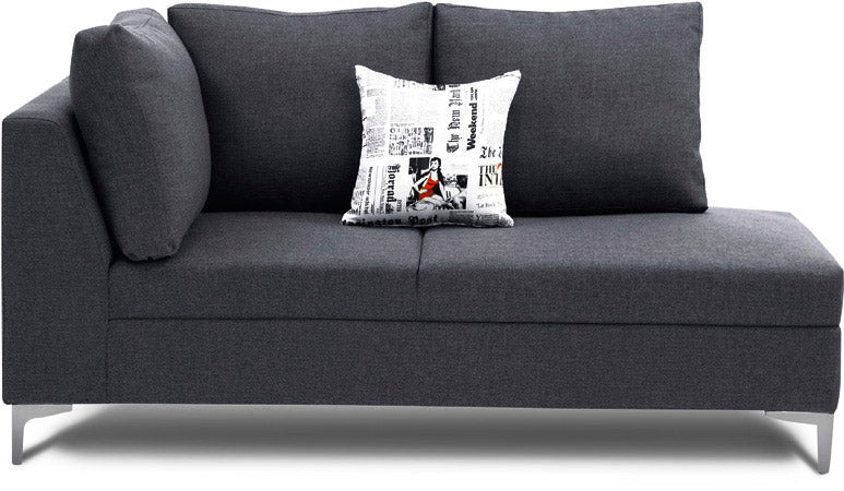 Astro - Victorian Grey Fabric SectionalSofa L-ShapedLounge