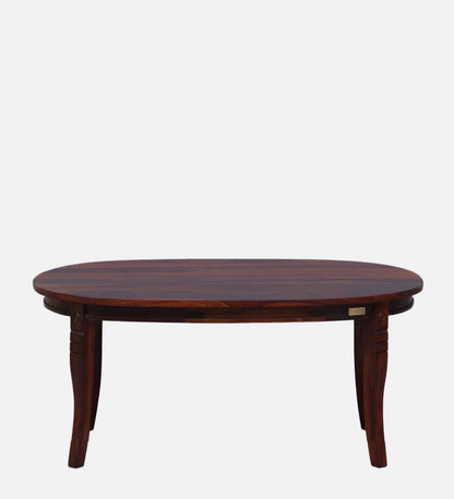 Alfred - Sheesham Wood Oval Coffee Table - Honey Oak Polish