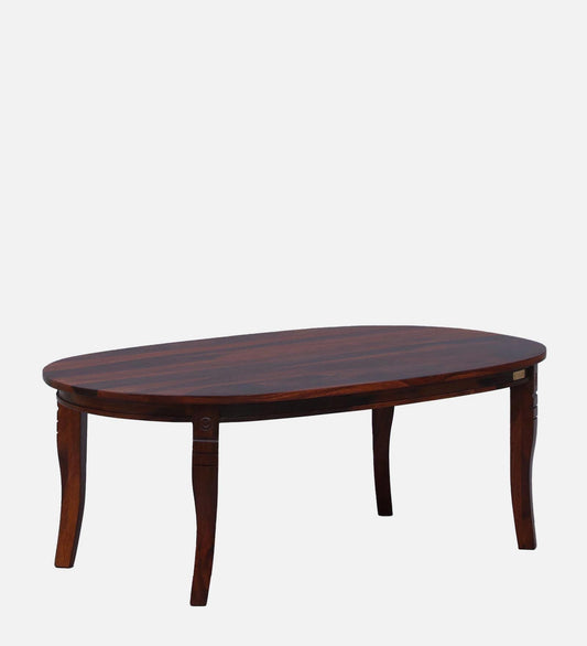 Alfred - Sheesham Wood Oval Coffee Table - Honey Oak Polish