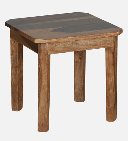 Krish - Sheesham Wood End Table In Rustic Teak Polish