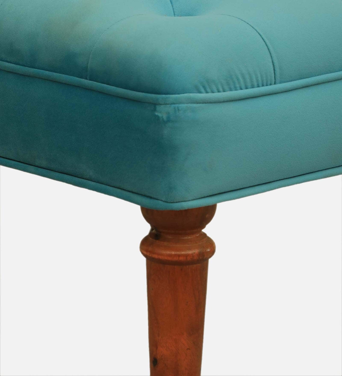 Velvet Chair In Aqua Colour