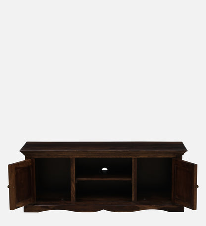 Kashin - Sheesham Wood TV Console - Teak Finish