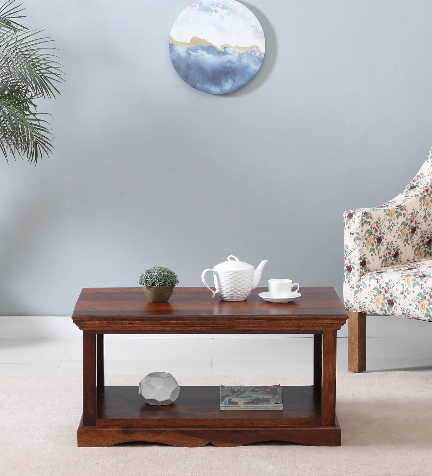 Coral - Sheesham Wood Coffee Table In Honey Oak Polish Shade