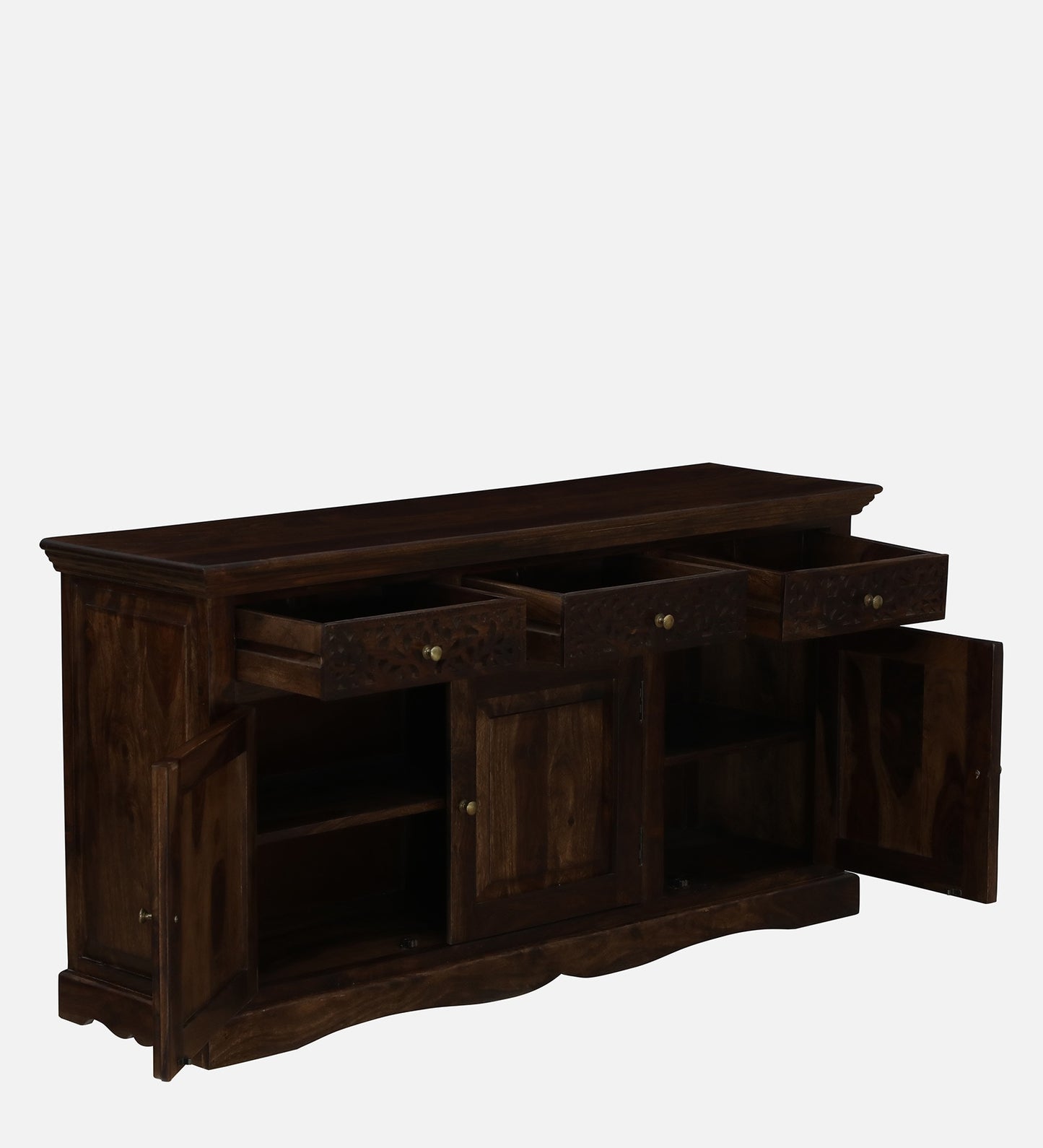 Kairav - Sheesham Wood Sideboard In Provincial With Drawers & Storage