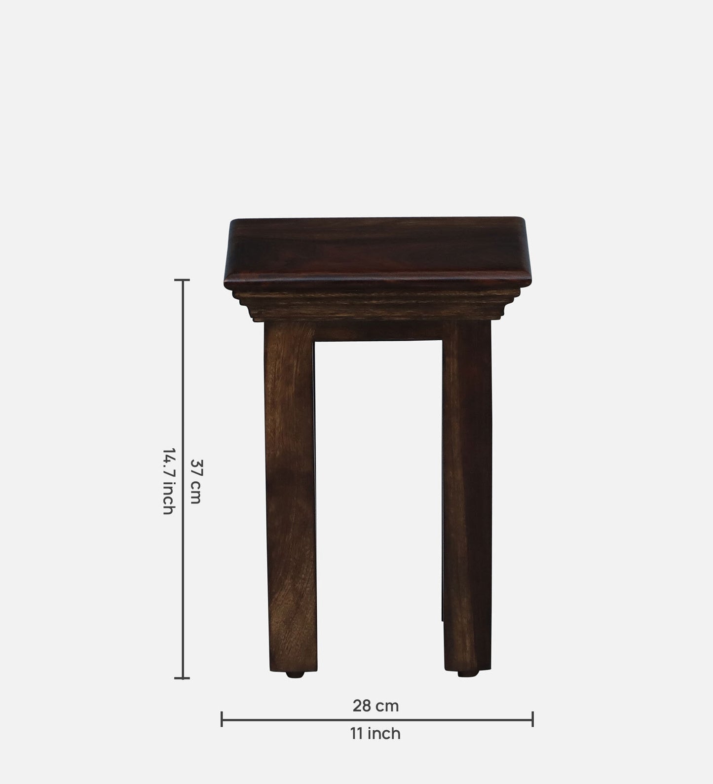 Caster - Sheesham Wood Nest Of Tables In Provincial Teak Finish