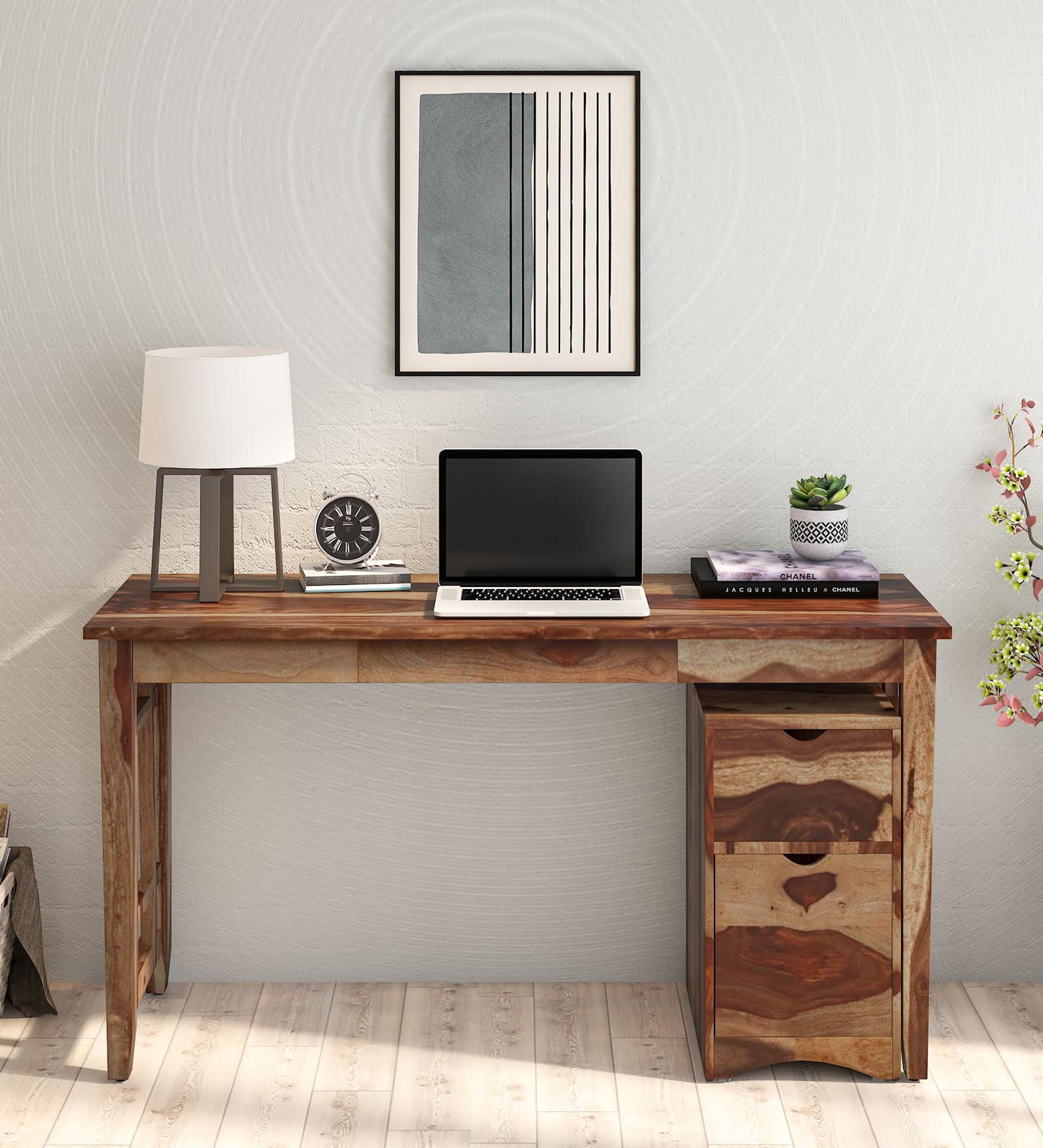 Coaster - Sheesham Wood Writing Table In Natural Finish