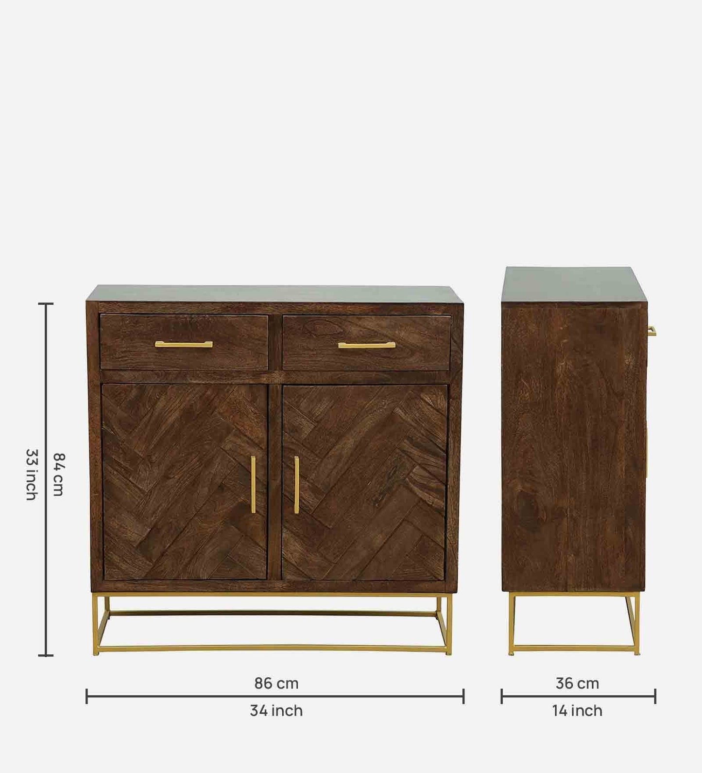 Kallol - Solid Wood Sideboard In Provincial Teak Finish