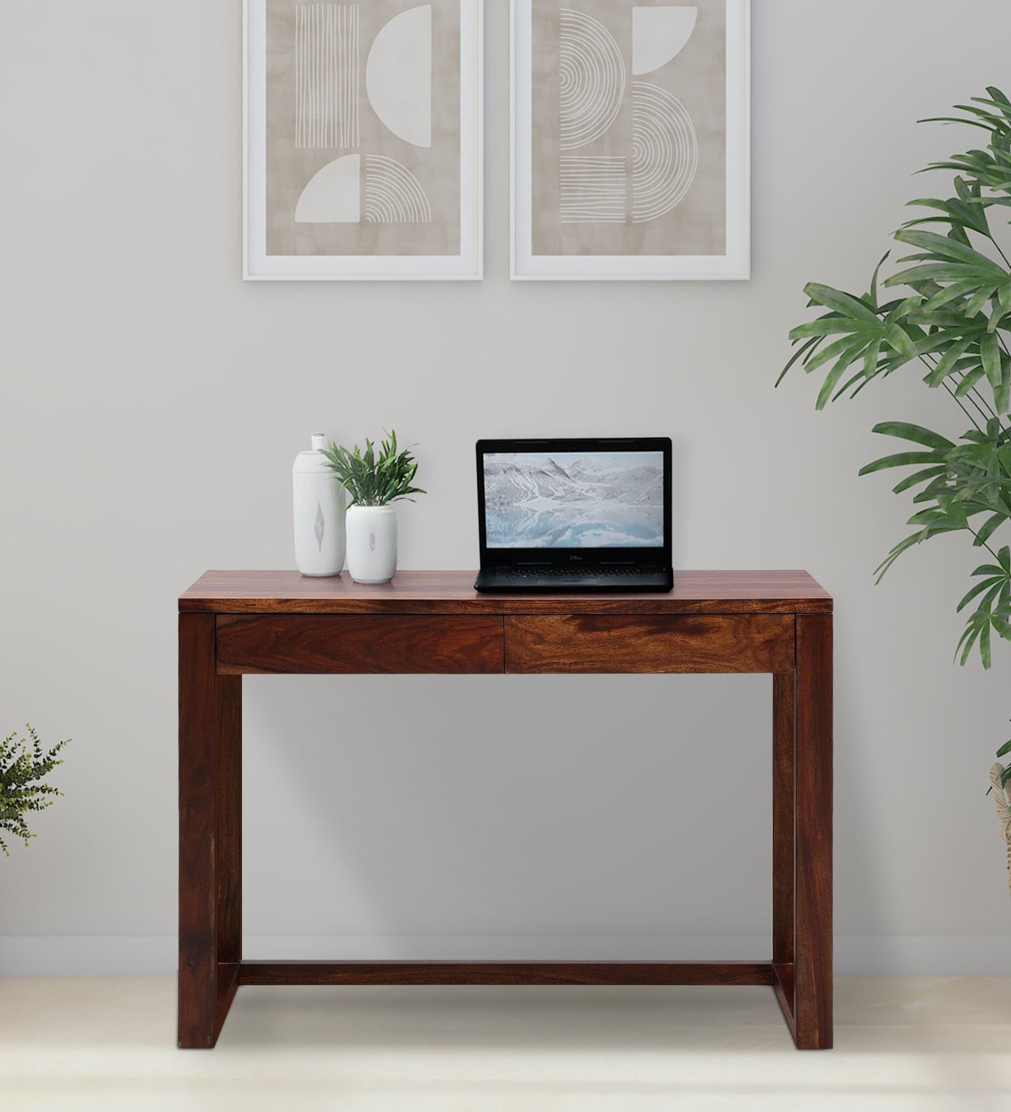 Casper - Sheesham Wood Writing Table In Provincial Teak Finish