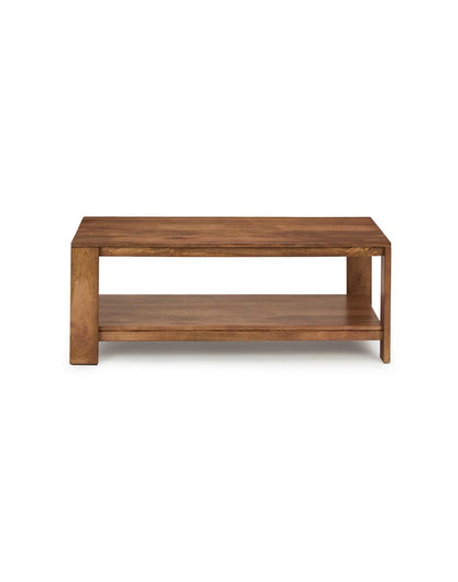 Solid Wood Coffee Table In Walnut Finish